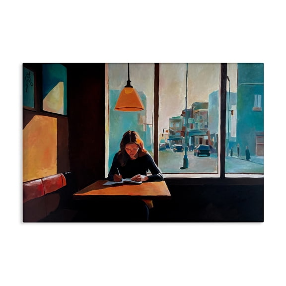 Stupell Industries Writing Is Fun Window View Canvas Wall Art design by Keith Thomson, 20 x 30