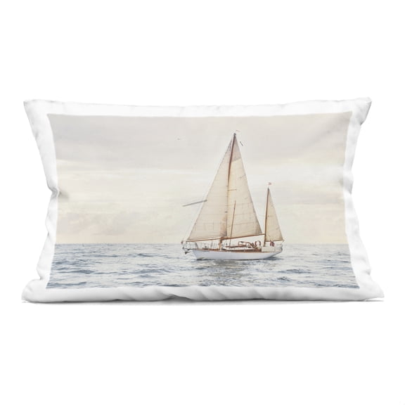 Stupell Industries Yacht's Voyage Adventure Decorative Printed Throw Pillow design by Sisi and Seb, 14 x 7 x 20