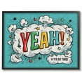thumbnail image 1 of Stupell Industries Yeah! Vintage Comic Book Word Design Framed Wall Art by Ester Kay, 1 of 3