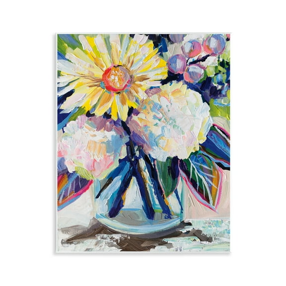 Stupell Industries Yearning Mixed Bouquet Plants & Flowers Painting Unframed Art Print Wall Art, 11 x 14