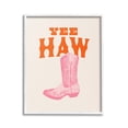 thumbnail image 1 of Stupell Industries Yee Haw Cowboy Boot Typography Painting White Framed Art Print Wall Art, 16 x 20, 1 of 9