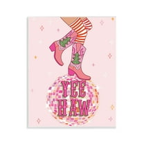 Stupell Industries Yeehaw Christmas Cowboy Holiday Painting Unframed Art Prints Wall Art, 11 x 14