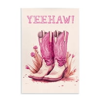 Stupell Industries Yeehaw Pastel Boots Fashion Painting Unframed Art Print Wall Art, 10 x 15