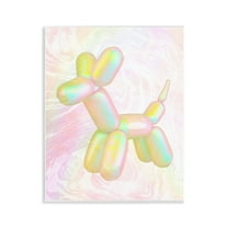 Stupell Industries Yellow Balloon Animal Abstract Painting Unframed Art Print Wall Art, 11 x 14