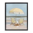 thumbnail image 1 of Stupell Industries Contemporary Yellow Chairs Beach Relaxation Black Floating Frame Canvas Art, 25 x 31, by Sisi and Seb, 1 of 8