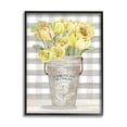 thumbnail image 1 of Stupell Industries Yellow Country Tulips Bouquet Tartan Farmers Market Planter, 16 x 20, Design by Cindy Jacobs, 1 of 5