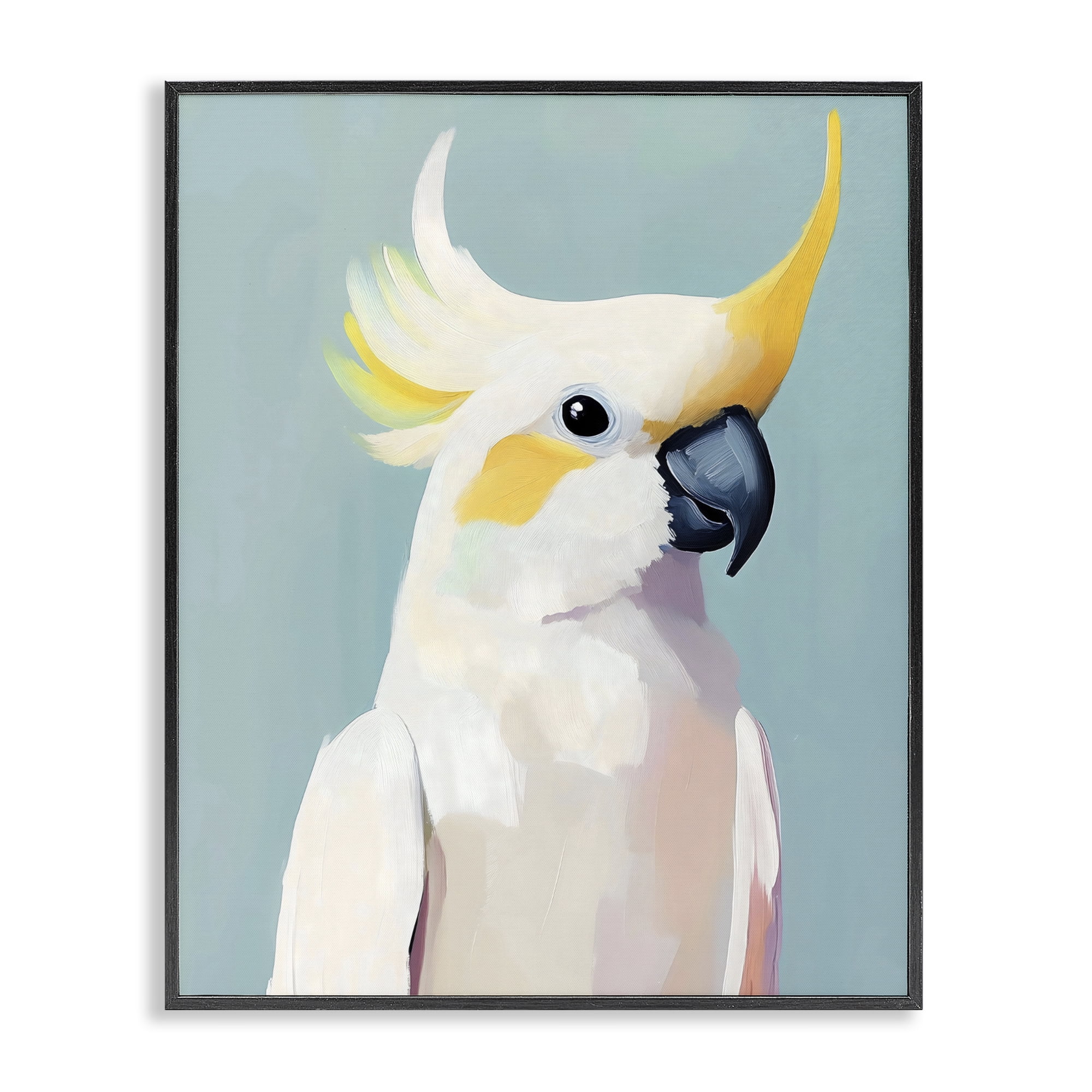 Stupell Industries Yellow Crested Cockatoo Black Framed Giclee Art, design by The Prints Vibe