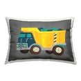 thumbnail image 1 of Stupell Industries Yellow Dump Truck Decorative Printed Throw Pillow Design by Irene Chan., 1 of 6