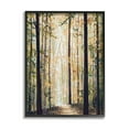 thumbnail image 1 of Stupell Industries Yellow Leaf Greenwood Hiking Trail Minimalistic Pointillism Painting,11 x 14, Design by Bruce Nawrocke, 1 of 5
