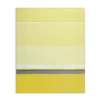 Stupell Industries Yellow Minimal Abstract Abstract Painting Gallery Wrapped Canvas Art Print Wall Art, 16 x 20