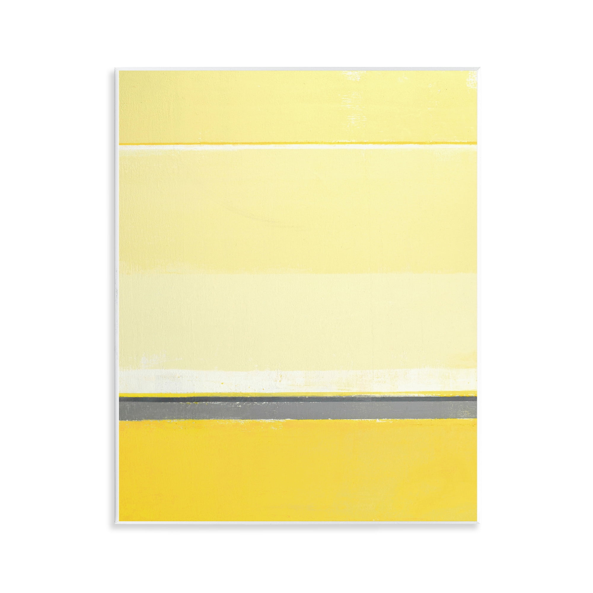 Stupell Industries Yellow Minimal Abstract Abstract Painting Unframed Art Print Wall Art, 11 x 14
