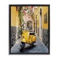 thumbnail image 1 of Stupell Industries Eclectic Yellow Moped in Alley Black Floating Frame Canvas Art, 17 x 21, by Franklyn Gregory, 1 of 8