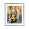thumbnail image 1 of Stupell Industries Eclectic Yellow Moped in Alley Gray Framed Print Under Glass, 13 x 16, by Franklyn Gregory, 1 of 8