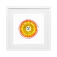 thumbnail image 1 of Stupell Industries Eclectic Yellow & Orange Smiling Sun White Framed Print Under Glass, 13 x 13, by Katherine Herrell Studio, 1 of 8
