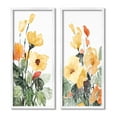 thumbnail image 1 of Stupell Industries Yellow Spring Flowers Botanical & Floral Painting White Framed Art Print Wall Art, 13 x 30, Set of 2, 1 of 10