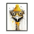 thumbnail image 1 of Stupell Industries Yellow Steampunk Emu Animals & Insects Painting Black Framed Art Print Wall Art, 16 x 20, 1 of 9
