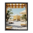 thumbnail image 1 of Stupell Industries Tropical Yellow Striped Beach Cabanas Black Floating Frame Canvas Art, 17 x 21, by Franklyn Gregory, 1 of 8