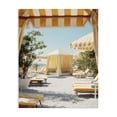 thumbnail image 1 of Stupell Industries Tropical Yellow Striped Beach Cabanas Canvas Art, 24 x 30, by Franklyn Gregory, 1 of 8