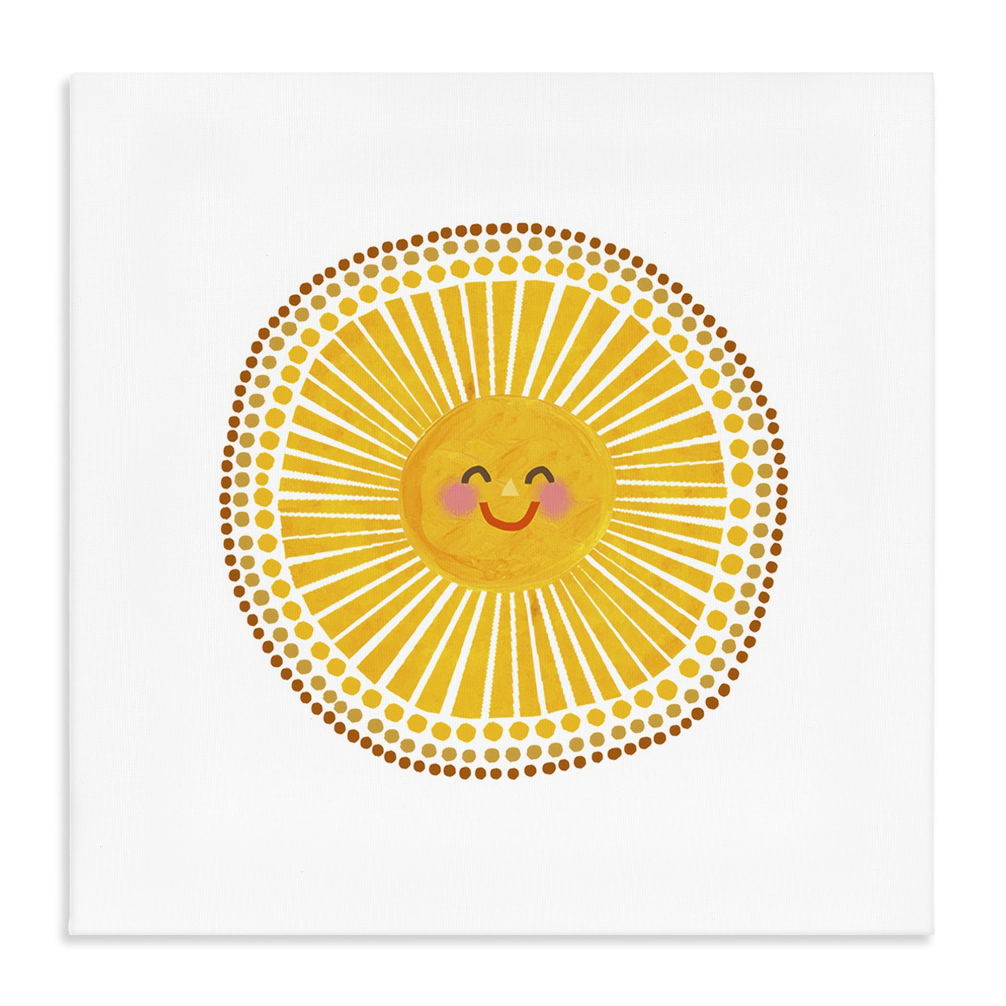 Stupell Industries Yellow Sun's Smile Canvas Wall Art, design by Katherine Herrell Studio