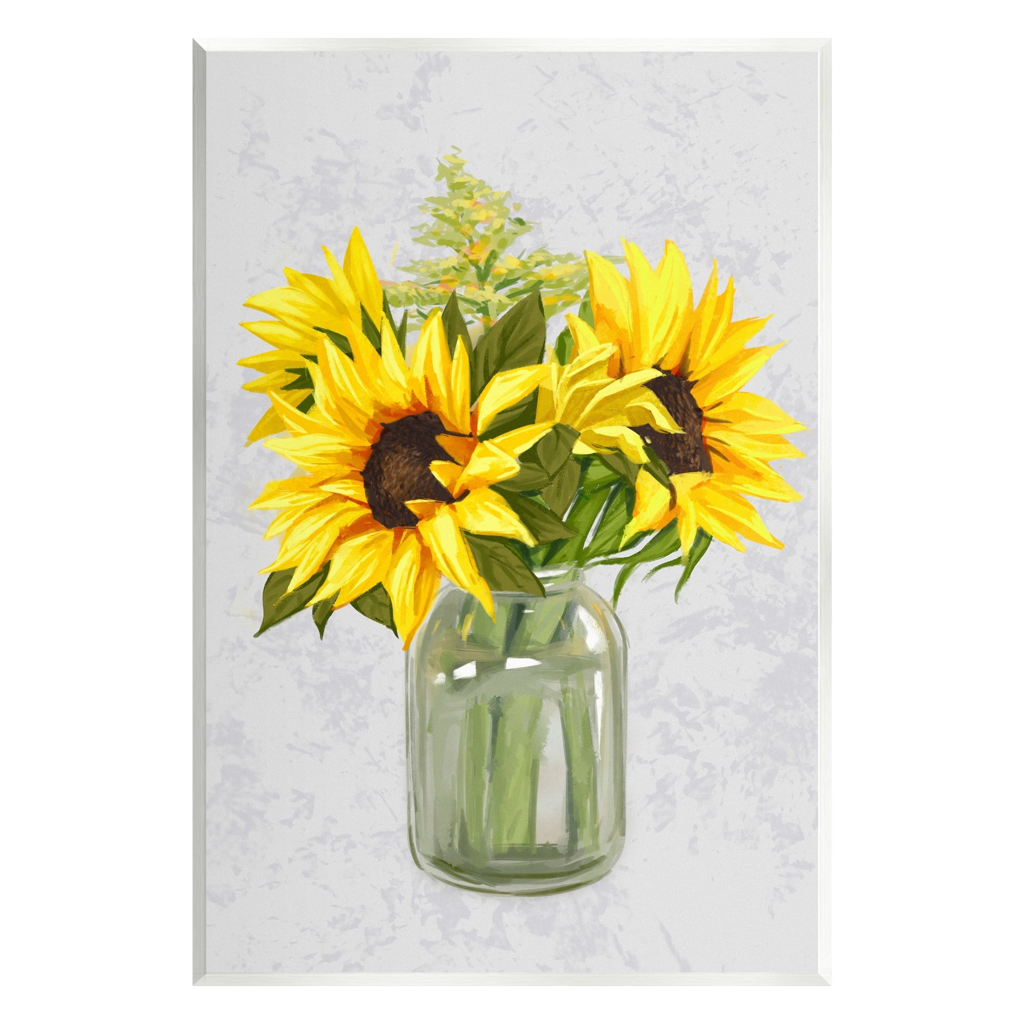 Stupell Industries Yellow Sunflower Blossoms Bouquet Blooming Country Petals Graphic Art Unframed Art Print Wall Art, Design by Ziwei Li