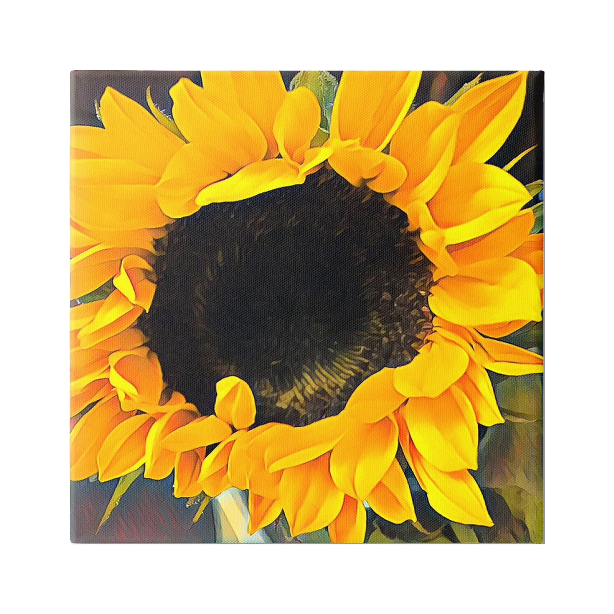Stupell Industries Yellow Sunflower Summer Garden Botanical & Floral Photography Gallery Wrapped Canvas Print Wall Art