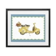 thumbnail image 1 of Stupell Industries Eclectic Yellow Vespa with Wavy Border Black Framed Print Under Glass, 16 x 13, by Lanie Loreth, 1 of 8