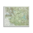 thumbnail image 1 of Stupell Industries Yellowstone National Park Continental Divide Map Forest Geography, 30 x 24, Design by Daphne Polselli, 1 of 6