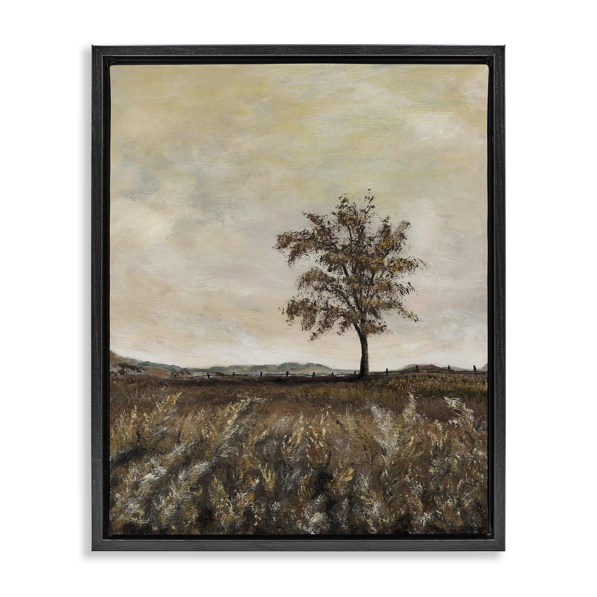 Stupell Industries Yesterdays Gone By Black Framed Floater Canvas Wall Art, design by Soulspeak & Sawdust