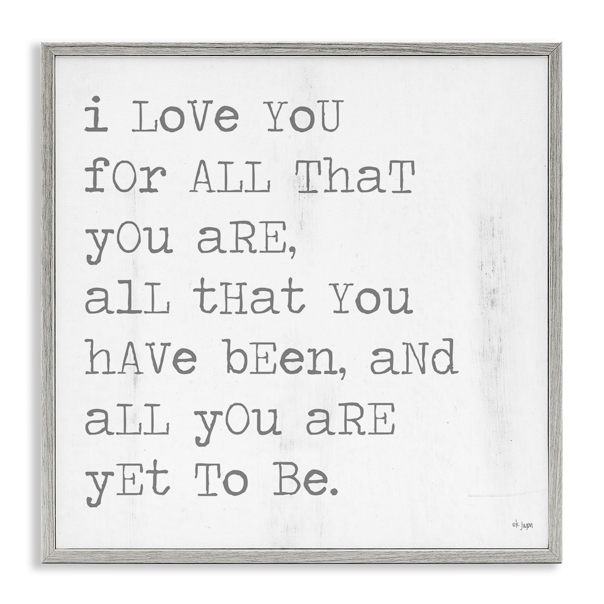 Stupell Industries Yet To Be Inspiring Phrase Typography Painting Gray Framed Art Print Wall Art, 12 x 12