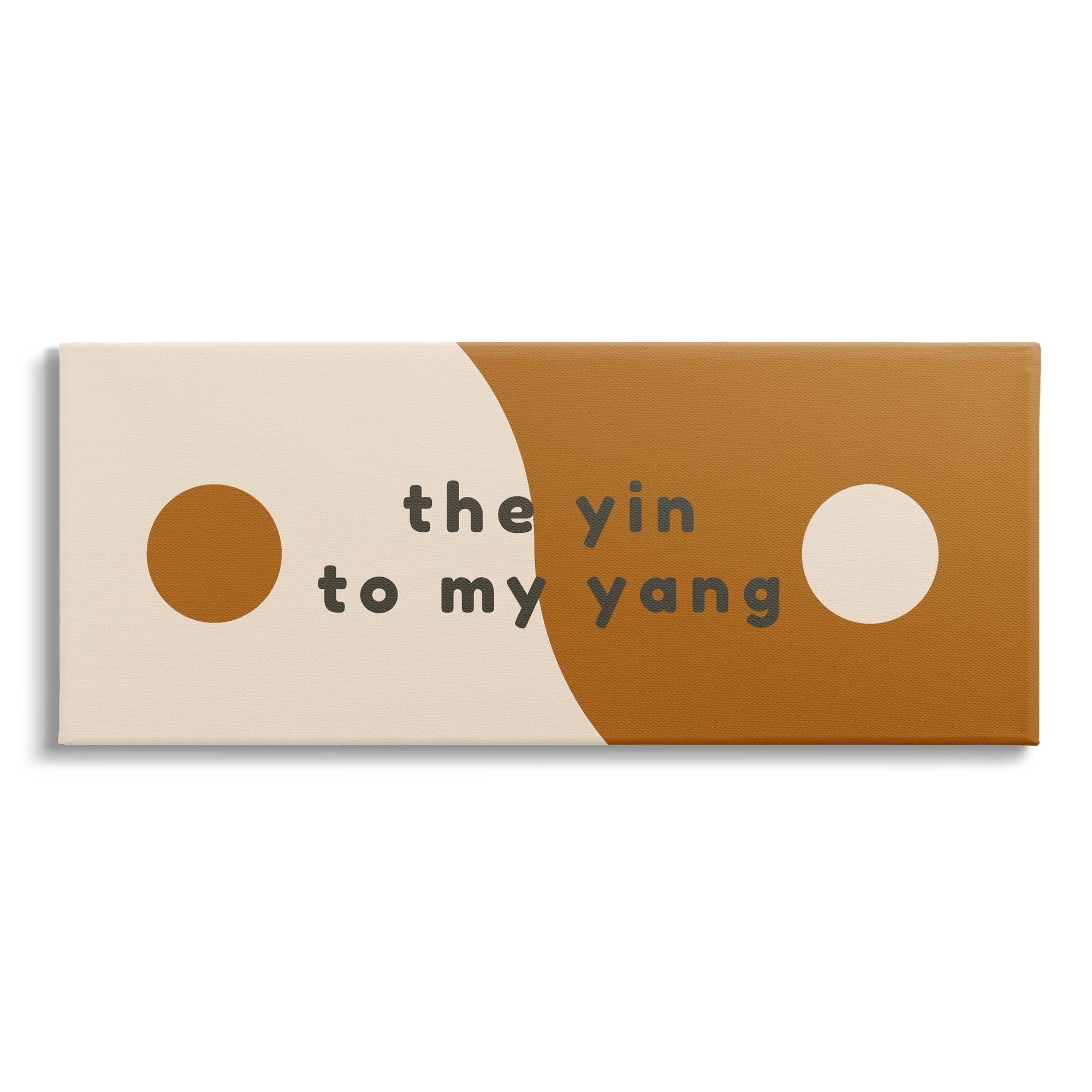 Stupell Industries Yin To My Yang Romantic Harmony Balance Symbol Graphic Art Gallery Wrapped Canvas Print Wall Art, Design by Daphne Polselli