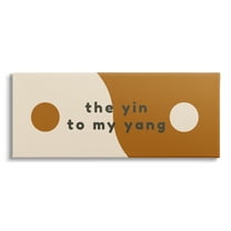 Stupell Industries Yin To My Yang Romantic Harmony Balance Symbol Graphic Art Gallery Wrapped Canvas Print Wall Art, Design by Daphne Polselli