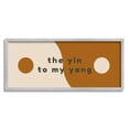 thumbnail image 1 of Stupell Industries Yin To My Yang Romantic Harmony Balance Symbol Graphic Art Gray Framed Art Print Wall Art, Design by Daphne Polselli, 1 of 5
