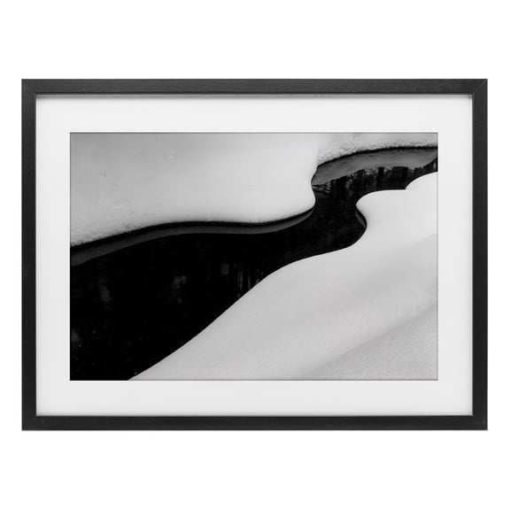 Stupell Industries Yin & Yang Stream Black Framed Print Under Glass, design by James Rodewald