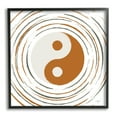 thumbnail image 1 of Stupell Industries Yin Yang Taijitu Symbol Spiritual Circular Stripes Graphic Art Black Framed Art Print Wall Art, Design by Martina Pavlova, 1 of 5