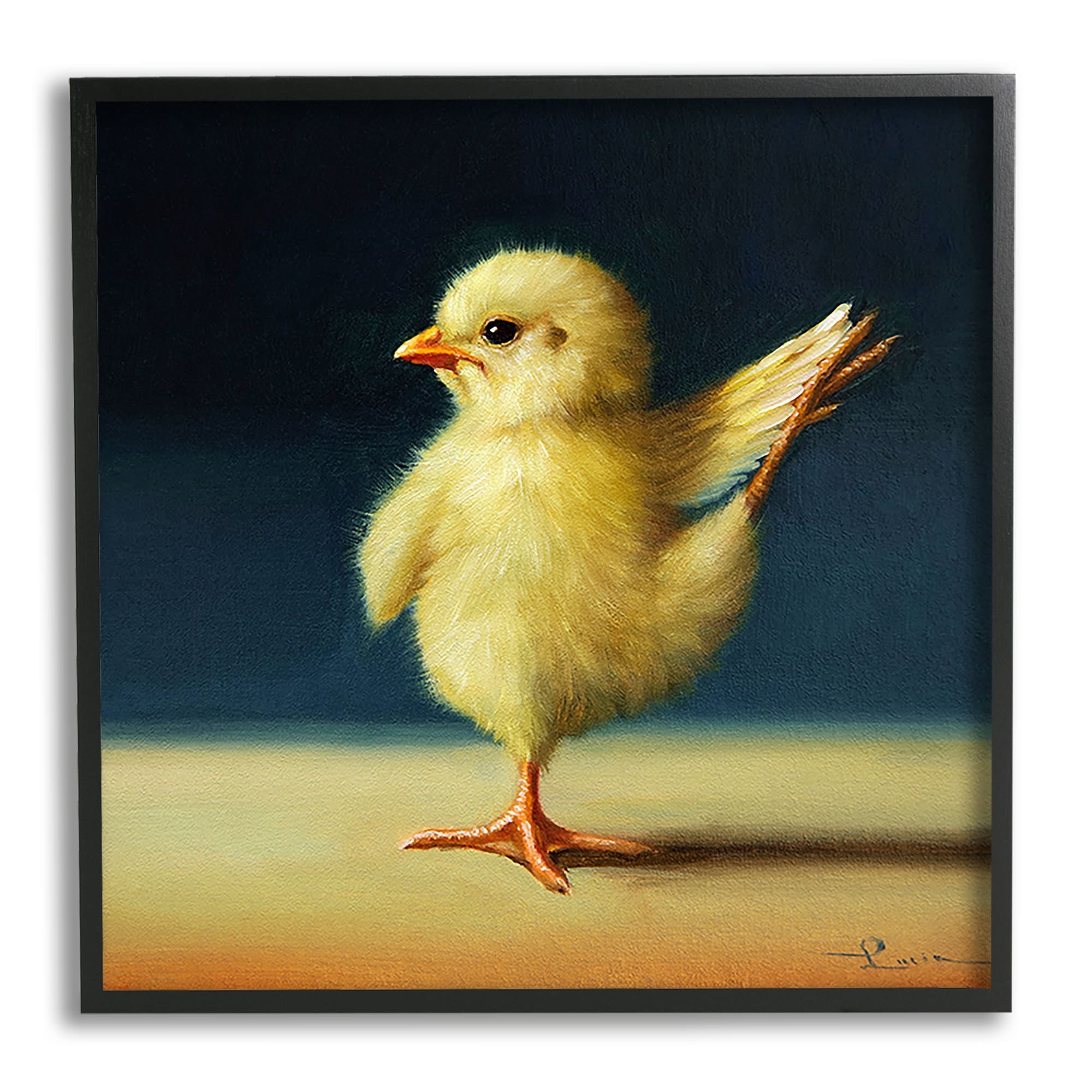 Stupell Industries Yoga Chicks Birds of Paradise Pose Funny Animal,17 x 30,Design by Lucia Heffernan