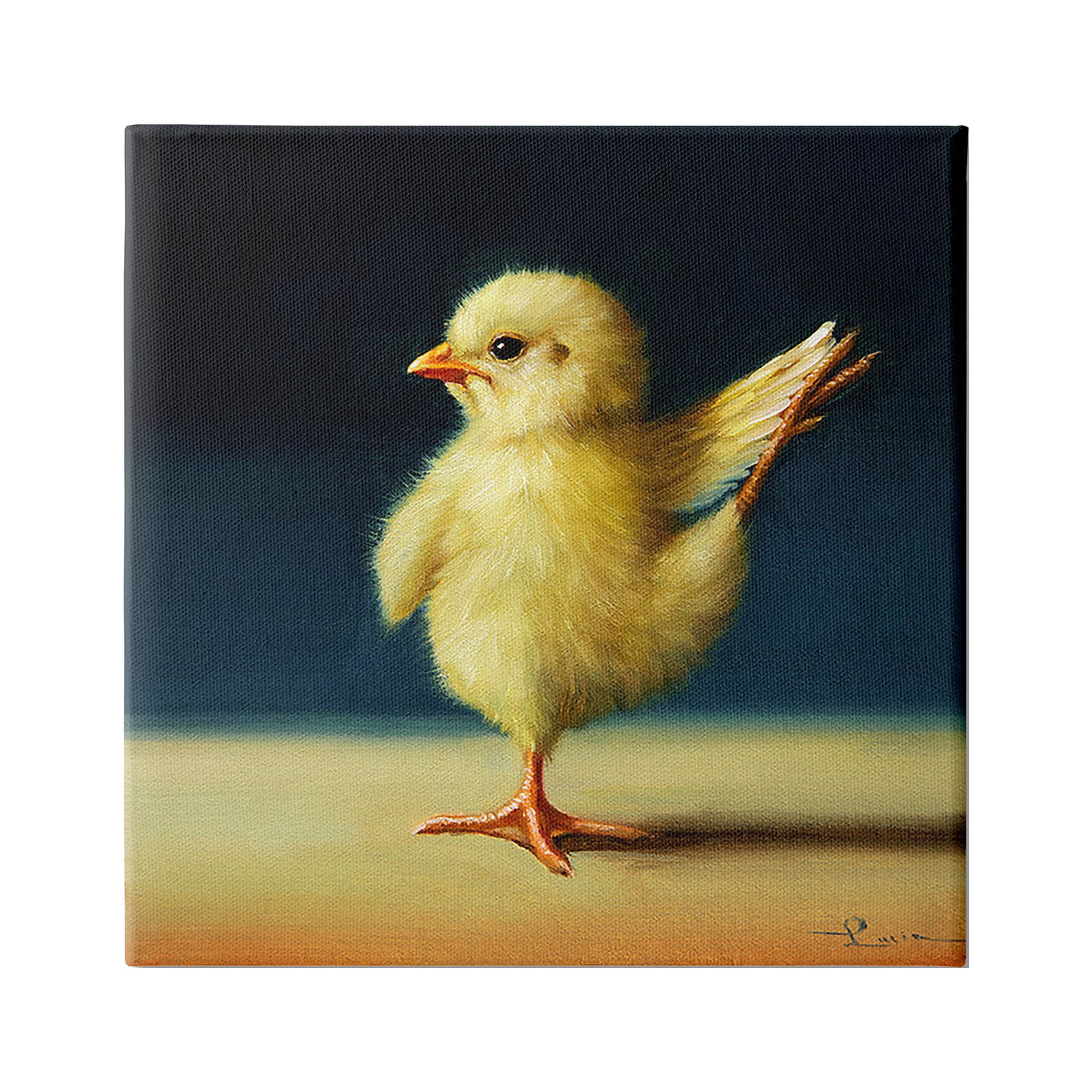 Stupell Industries Yoga Chicks Birds of Paradise Pose Funny Animal,36 x 36,Design by Lucia Heffernan