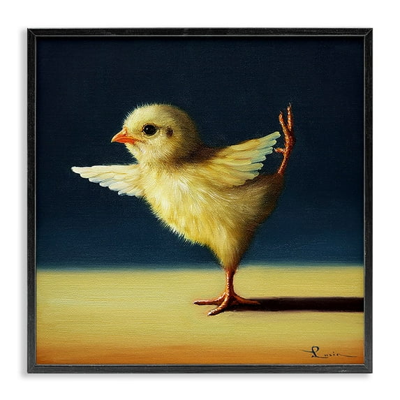 Stupell Industries Yoga Chicks Funny Animal Painting King Dancer Pose,12 x 12,Design by Lucia Heffernan