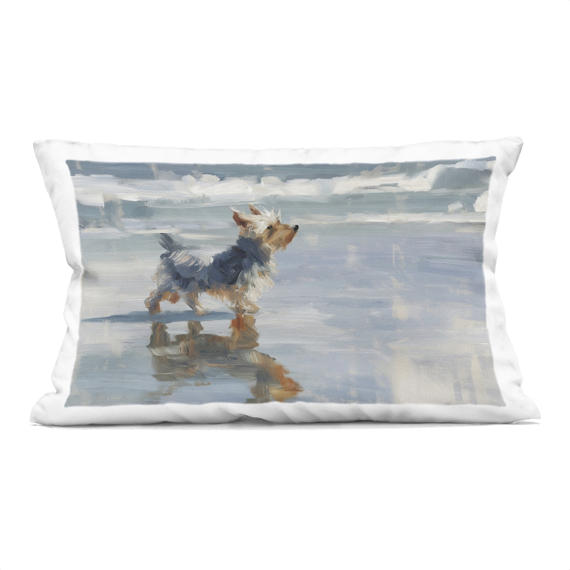 Stupell Industries Yorkie's Quiet Moment Decorative Printed Throw Pillow, design by Svetlana Aleynikova