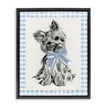 thumbnail image 1 of Stupell Industries Yorkie with Plaid Border Animals Painting Black Floater Framed Canvas Art Print Wall Art, 17 x 21, 1 of 10