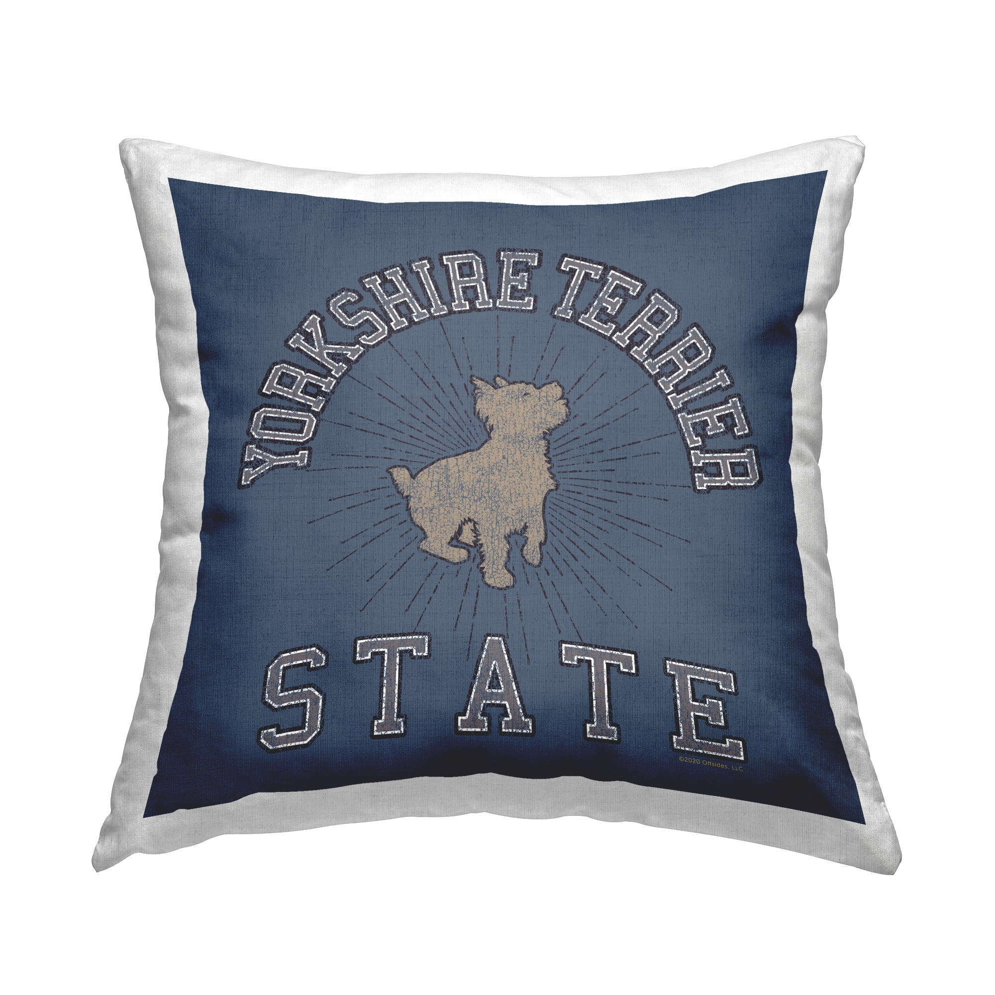 Stupell Industries Yorkshire Terrier State Decorative Printed Throw Pillow Design by Spirit Animals/Life Is High.