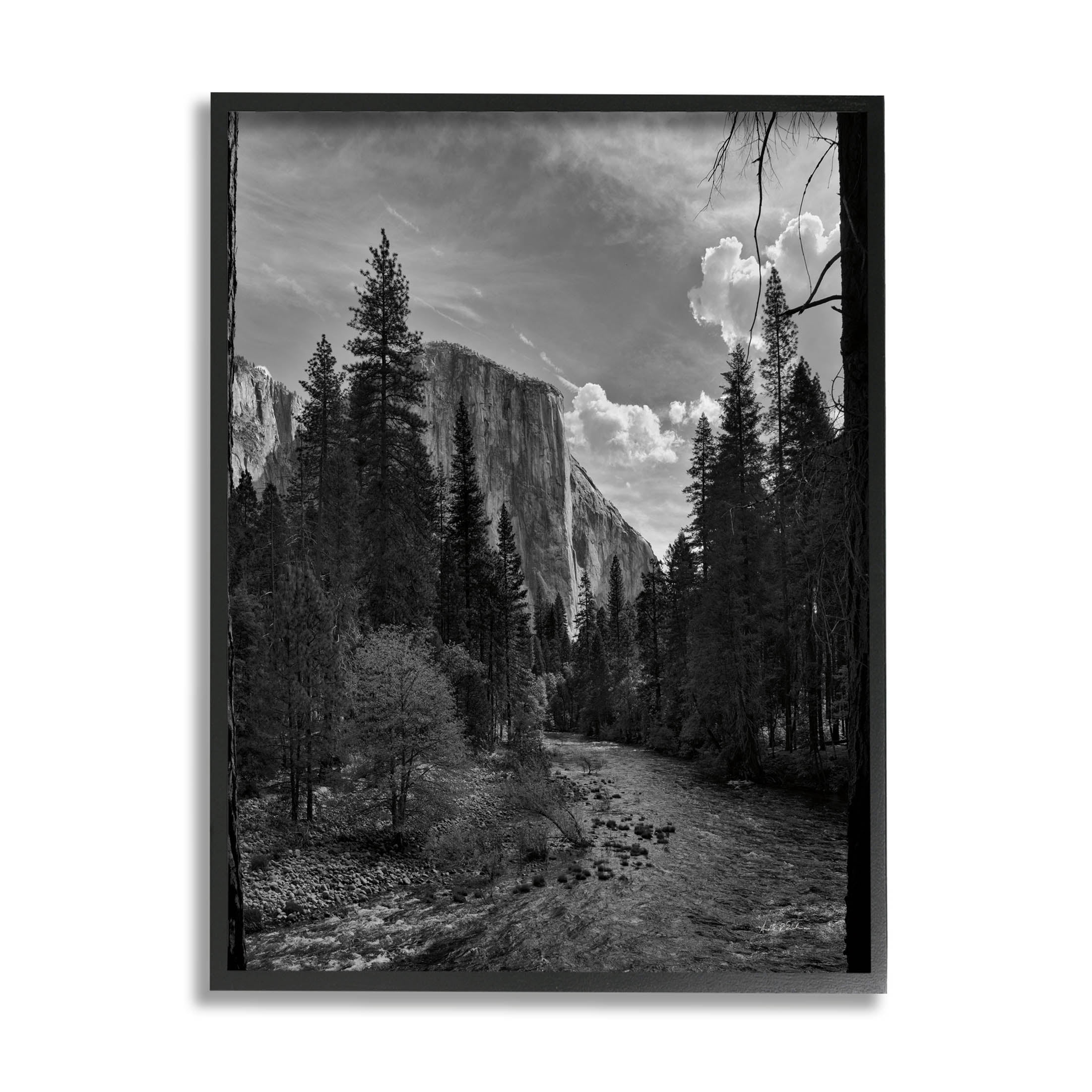 Stupell Industries Yosemite Park Nature Scenery Photograph Black Framed Art Print Wall Art, Design by Andre Eichman