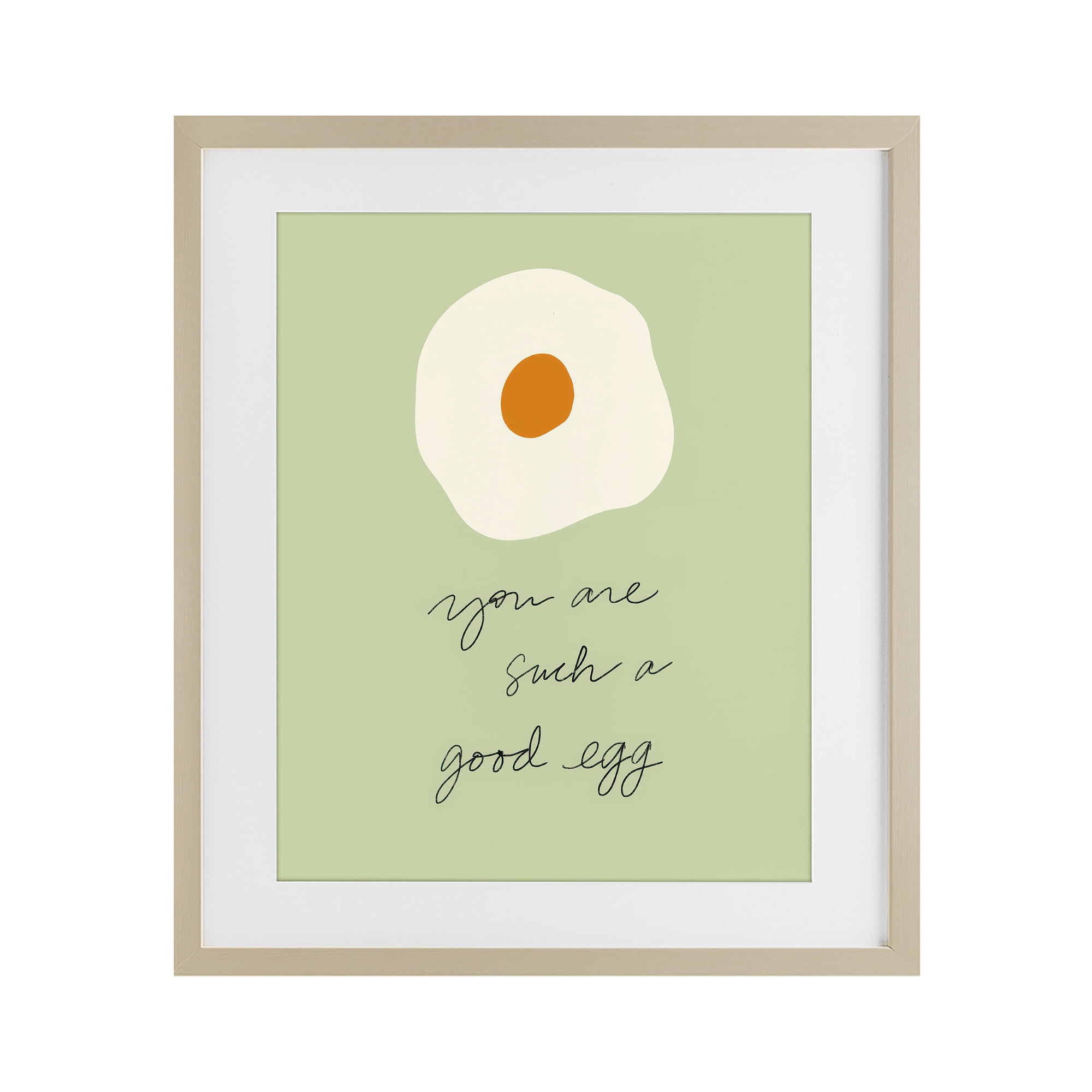 Stupell Industries You Are A Good Egg Birch Framed Print Under Glass, design by SD Graphics Studio