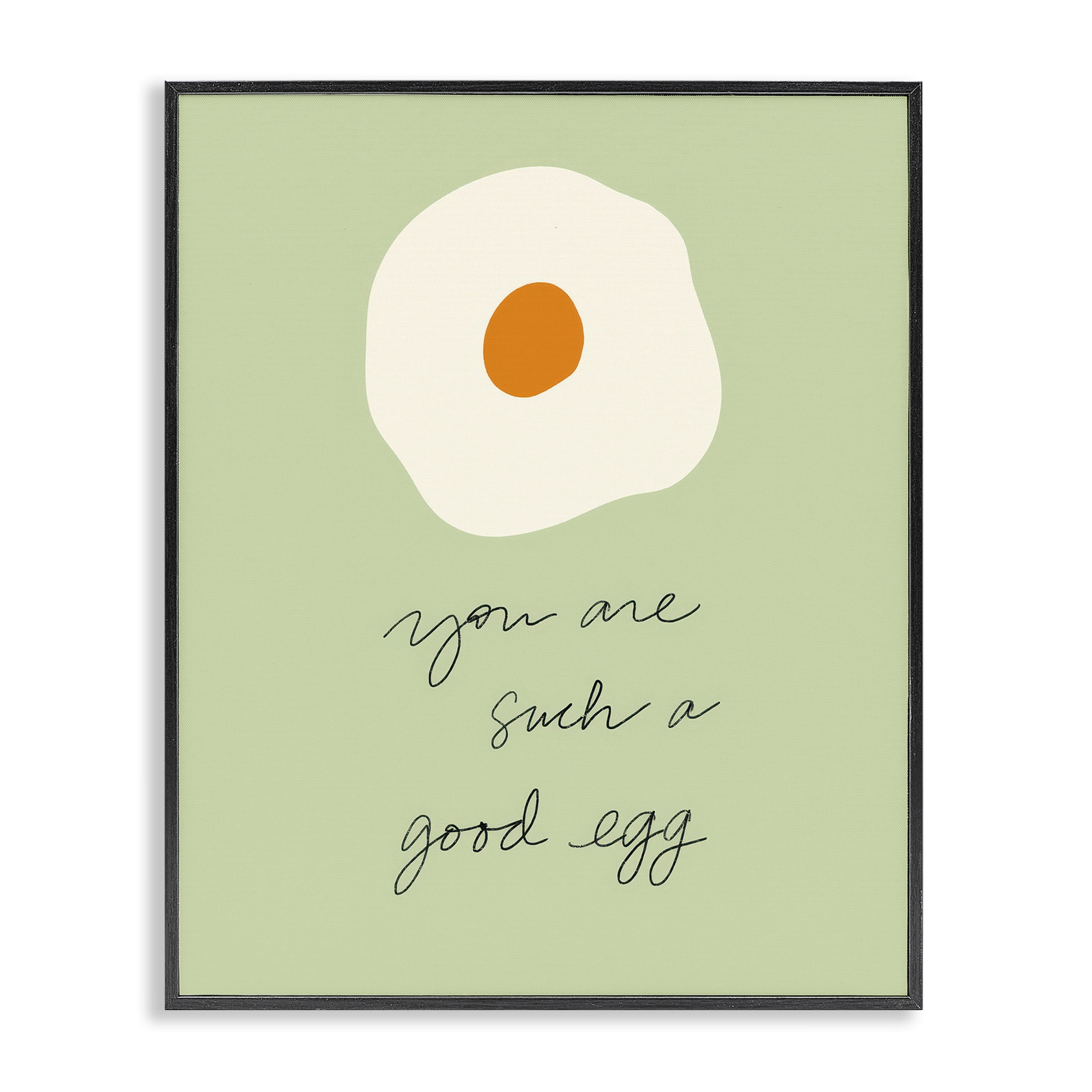 Stupell Industries You Are A Good Egg Black Framed Giclee Art, design by SD Graphics Studio