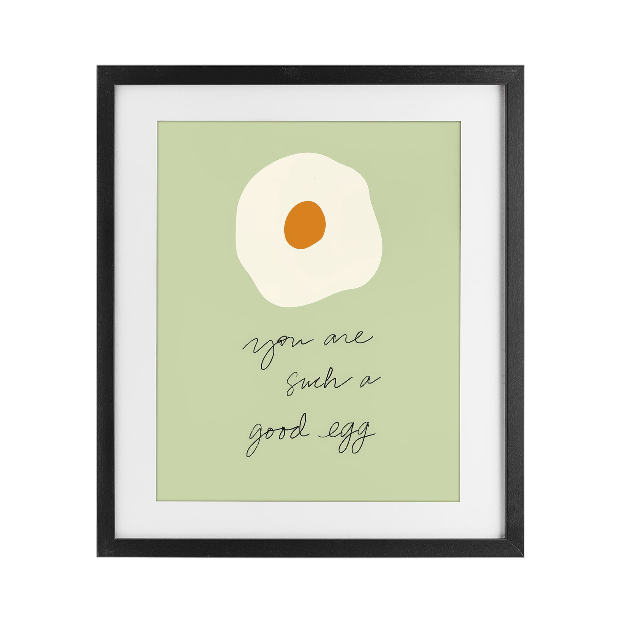 Stupell Industries You Are A Good Egg Black Framed Print Under Glass, design by SD Graphics Studio
