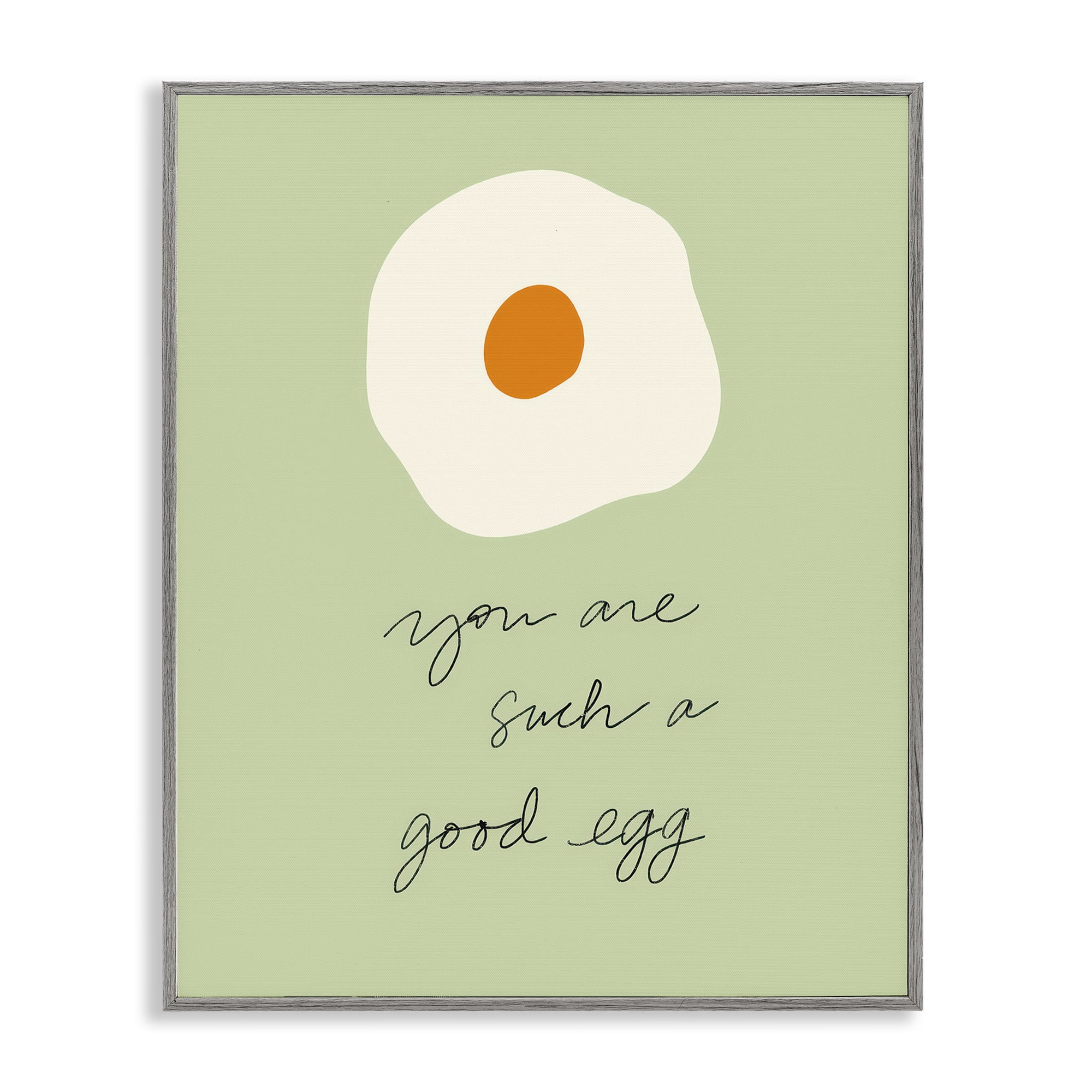 Stupell Industries You Are A Good Egg Gray Framed Giclee Art, design by SD Graphics Studio