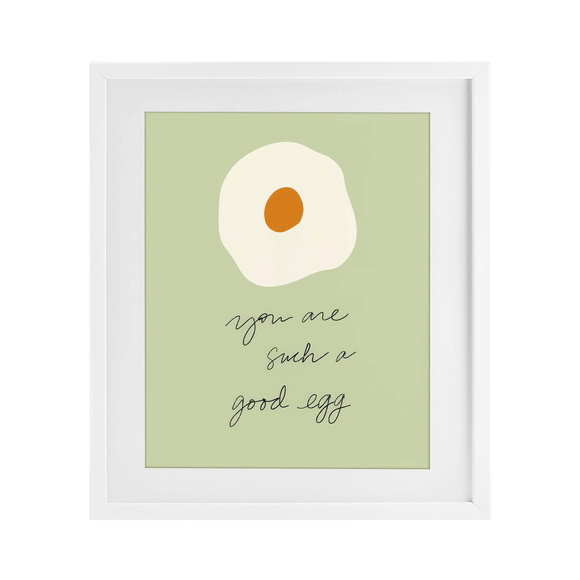 Stupell Industries You Are A Good Egg White Framed Print Under Glass, design by SD Graphics Studio
