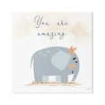 thumbnail image 1 of Stupell Industries You Are Amazing Elephant Animals & Insects Painting Gallery Wrapped Canvas Art Print Wall Art, 36 x 36, 1 of 8