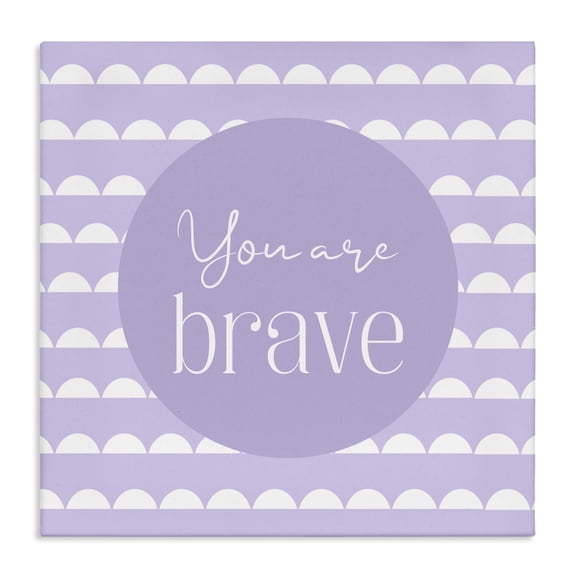 Stupell Industries You Are Brave Affirmation Canvas Wall Art, design by Christine Simpson Art