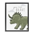 thumbnail image 1 of Stupell Industries Contemporary You Are Brave Dinosaur Black Floating Frame Canvas Art, 17 x 21, by Elizabeth Tyndall, 1 of 8