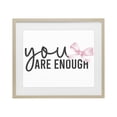 thumbnail image 1 of Stupell Industries Cottage You Are Enough with Ribbon Birch Framed Print Under Glass, 16 x 13, by Kim Allen, 1 of 8